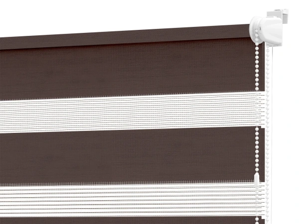 Roleta MINI+ deň a noc - látka Zakynthos 07 - cappuccino