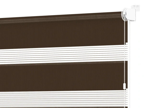 Roleta MINI - deň a noc - látka Zakynthos 07 - cappuccino