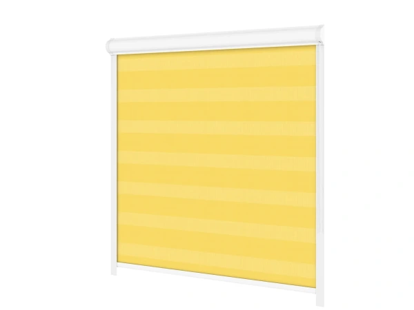 Roleta SWING LITE - deň a noc - látka Zakynthos 15 - žltá 2
