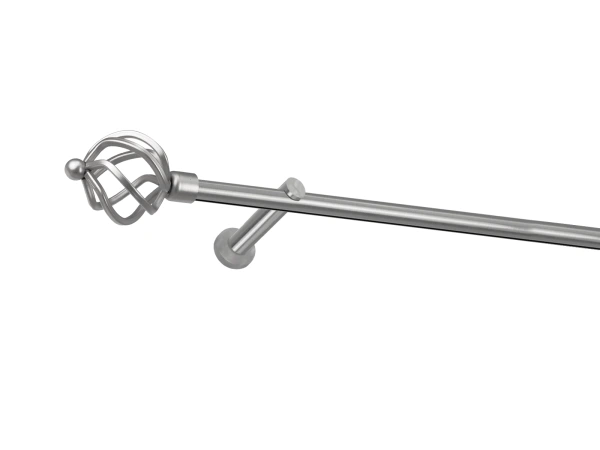 Garniža 19mm - drážková tyč - 1rad - SPIRAL - satin 1