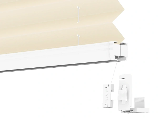 Plisé rolety LUX - látka Almond 11192 - BLACKOUT (zatemňujúca) 5