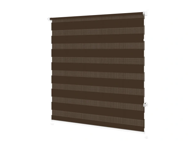 Roleta MINI - deň a noc - látka Zakynthos 07 - cappuccino 2