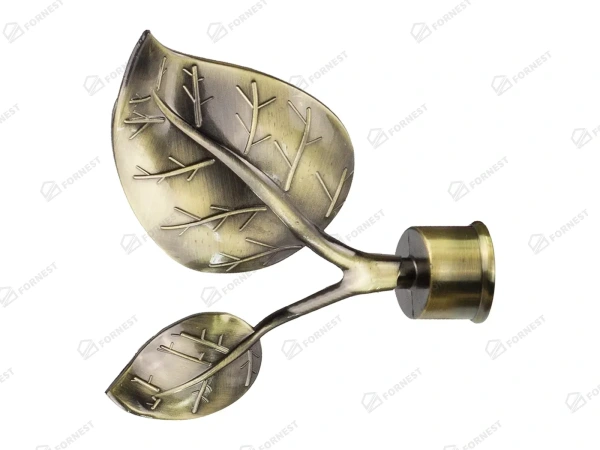 Garniža 25x16mm - 2rady - LIST VEĽKÝ antik 2