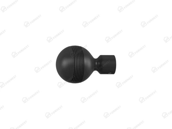 Garniža 19x19mm drážková tyč - 2rady - GABI - čierna 3