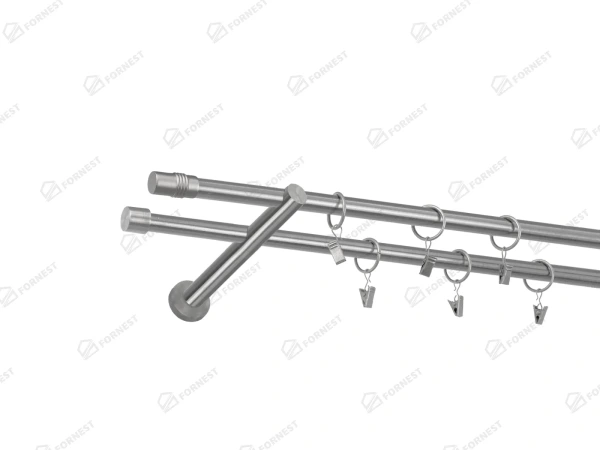 Garniža 16x16mm - 2rady - CYLINDER - satin