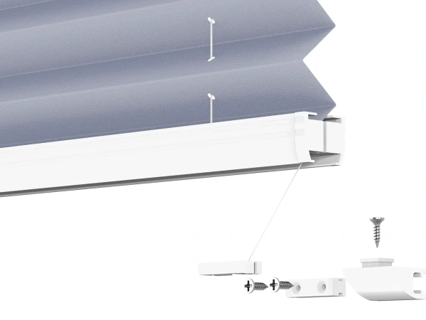 Plisé rolety LUX - látka Danish blue 11070 - PEARL 9