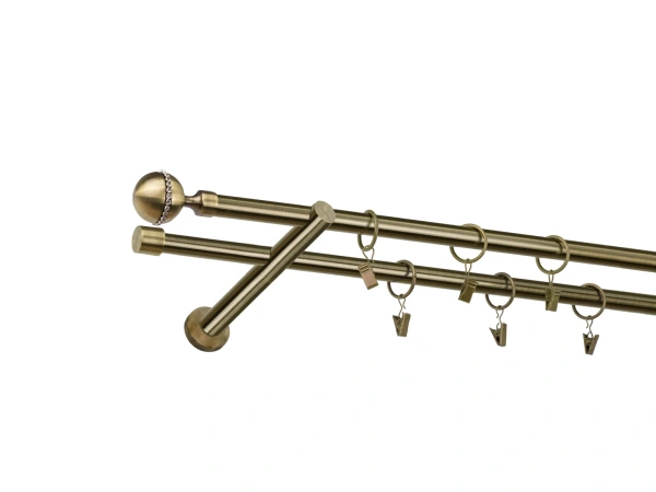 Garniža 16x16mm - 2rady - KALISTO CRYSTAL - antik