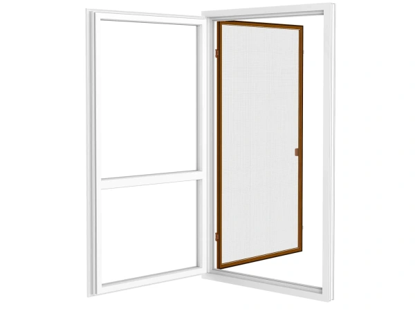 Siete proti hmyzu na DVERE - pántové - DUB ZLATÝ - drevoimitácia - bez priečky 4