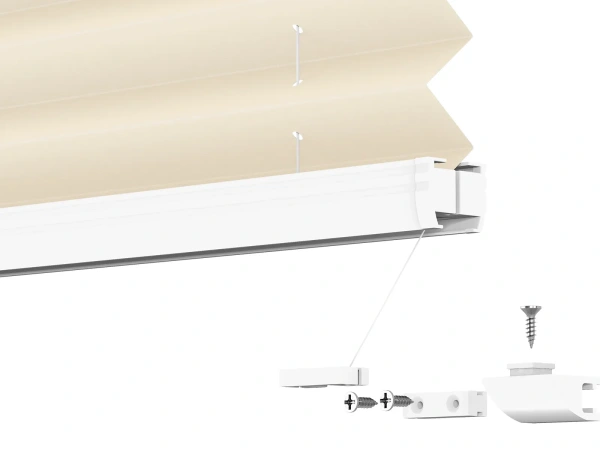 Plisé rolety LUX - látka Almond 11192 - BLACKOUT (zatemňujúca) 9