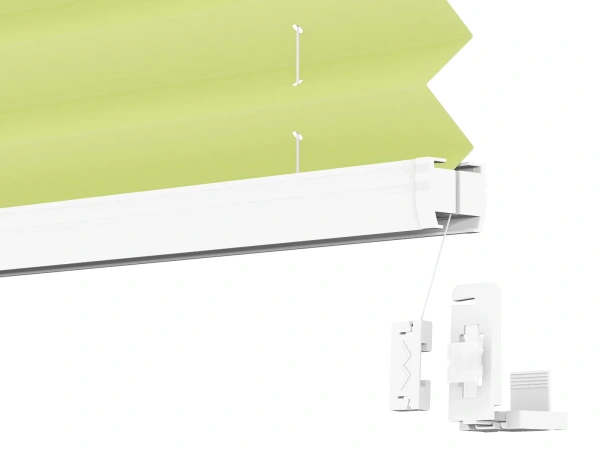 Plisé rolety LUX - látka Fresh lime 11193 - BLACKOUT (zatemňujúca) 5