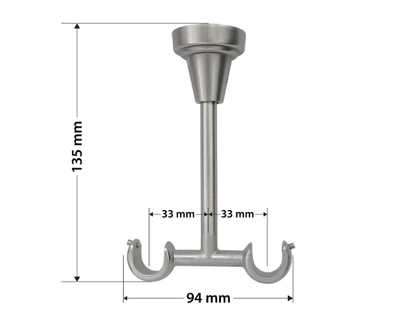 Garniža 16x16mm - 2rady - MODERN - satin 5
