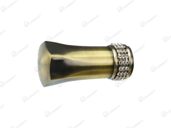 Garniža 25x25mm - 2rady - PLUTON CRYSTAL - antik 2
