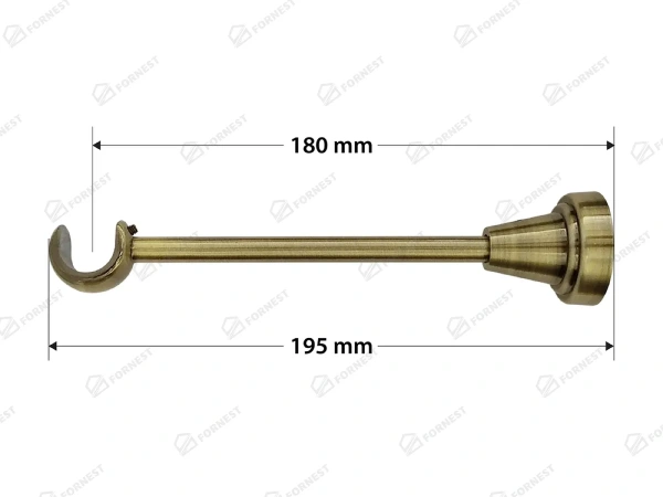 Garniža 19mm - 1rad - TRAPEZIUM - antik 4