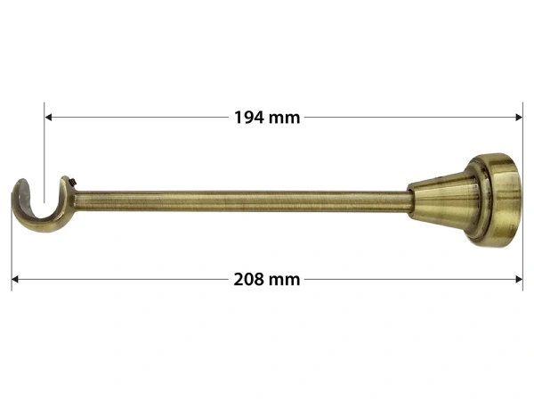 Garniža 16mm - 1rad - CYLINDER - antik 4