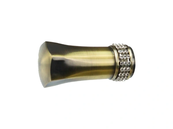 Garniža 25x25mm - 2rady - PLUTON CRYSTAL - antik 2