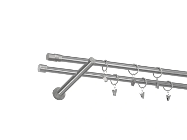 Garniža 16x16mm - 2rady - CYLINDER - satin