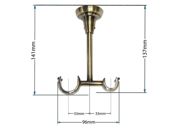 Garniža 25x16mm - 2rady - ŽALUĎ - antik 4