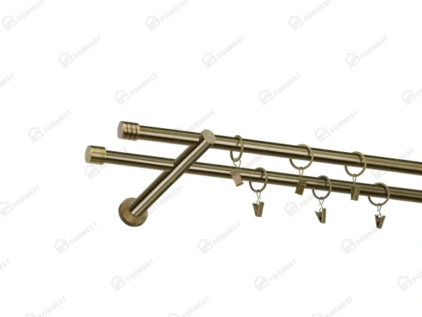 Garniža 16x16mm - 2rady - RADIATOR - antik
