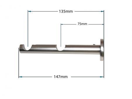 Garniža 16x16mm - 2rady - BELUNO - satin 4