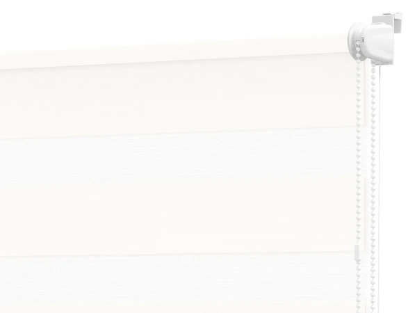 Roleta MINI+ deň a noc - látka Miami 1301 - biela