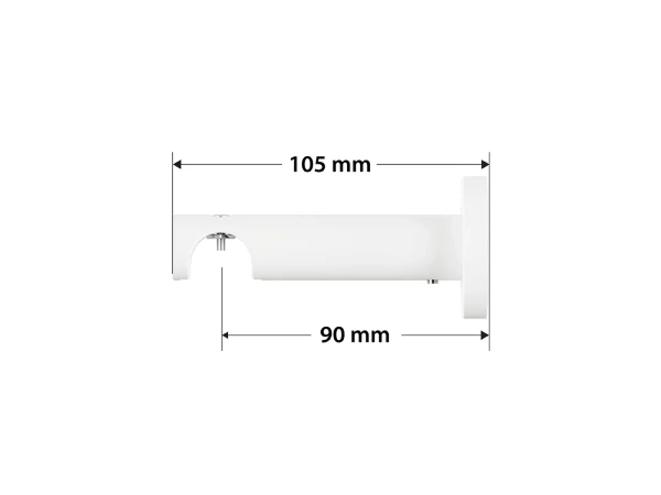 Garniža 19mm drážková tyč - 1rad - TECHNO - čierno biela 4