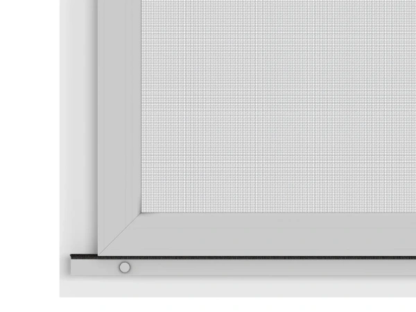 Siete proti hmyzu na DVERE - posuvné - SIVÁ - RAL 9006 - s priečkou 7