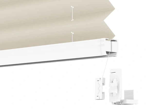 Plisé rolety LUX - látka Crafted linen 11064 - PEARL 5