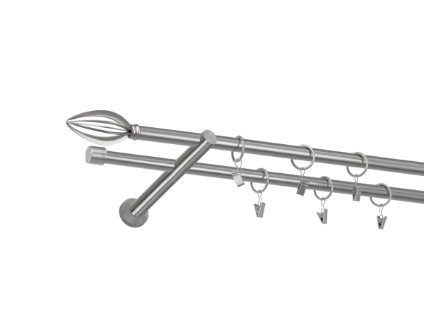 Garniža 16x16mm - 2rady - PANTEON - satin