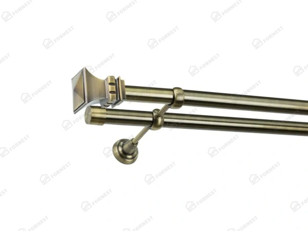 Garniža 25x25mm - 2rady - VEŽA - antik 1