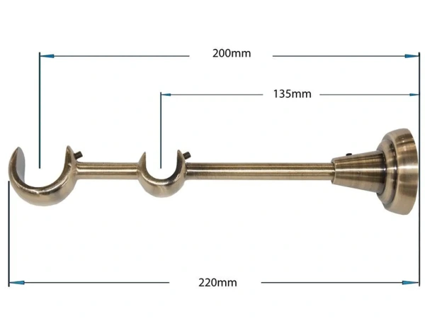 Garniža 25x16mm - 2rady - PANTEON - antik 3