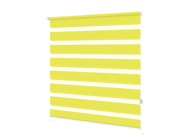 Roleta MINI - deň a noc - látka Bahama 1805 - citrónovo zelená 1