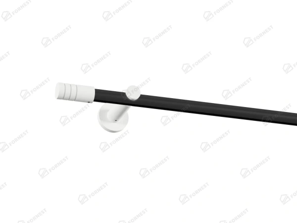 Garniža 19mm drážková tyč - 1rad - TECHNO - čierno biela 1