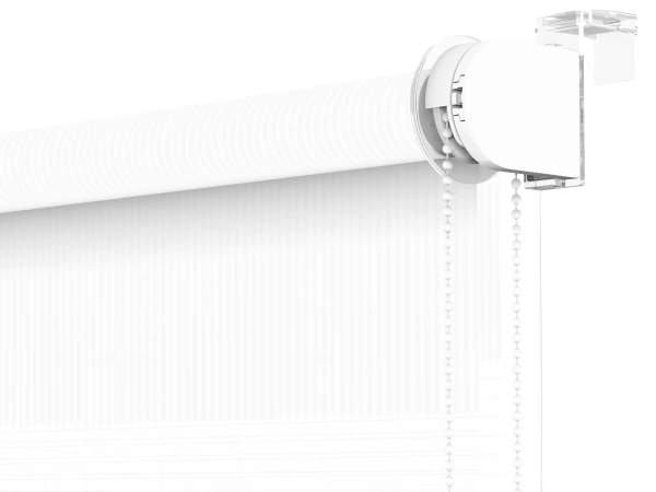 Roleta MINI - deň a noc - látka Miami 1301 - biela 3