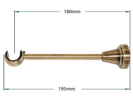 Garniža 19mm - 1rad - ŽALUĎ - antik