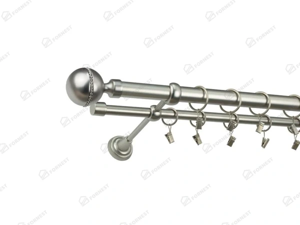 Garniža 25x16mm - 2rady - KALISTO CRYSTAL - satin