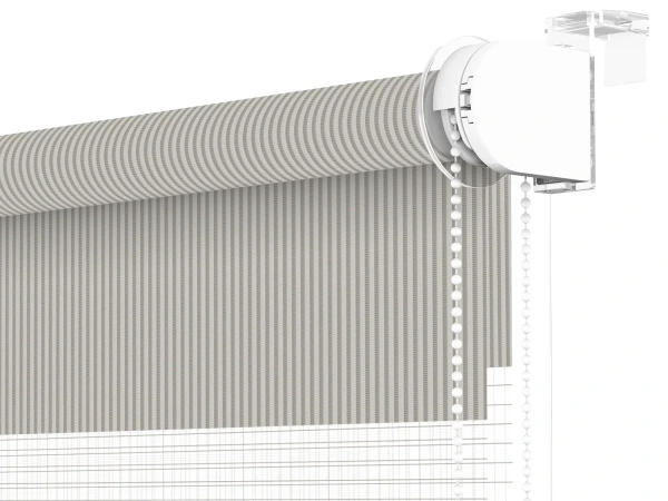 Roleta MINI - deň a noc - látka Bahama 1806 - sivá 3