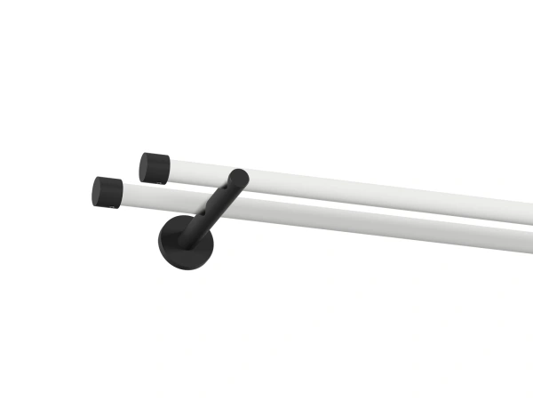 Garniža 19x19mm obyčajná tyč - 2rady - PULLO - bielo čierna 1