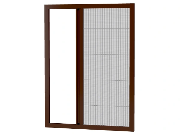 Siete proti hmyzu na OKNO - PLISÉ LITE - TMAVOHNEDÁ - RAL 8016 1