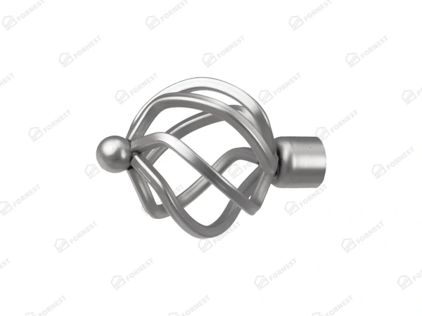 Garniža 16x16mm - 2rady - SPIRAL - satin 2