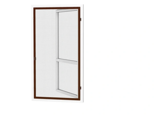 Siete proti hmyzu na DVERE - pántové - ORECH - drevoimitácia - bez priečky 1