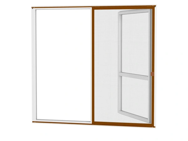 Siete proti hmyzu na DVERE - posuvné - DUB ZLATÝ - drevoimitácia - bez priečky 1