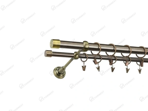 Garniža 25x16mm - 2rady - PULLO - antik