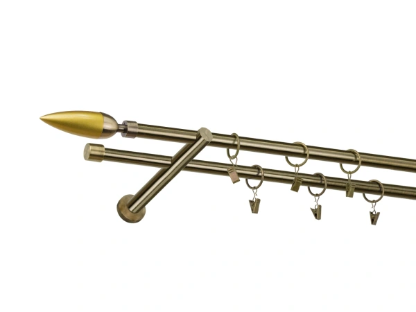 Garniža 16x16mm - 2rady - LINEA - antik