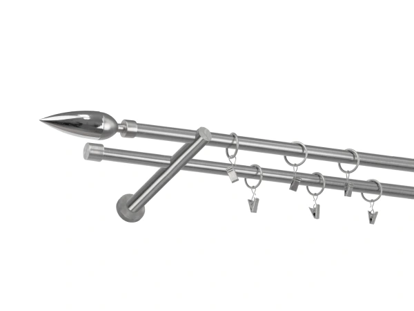 Garniža 16x16mm - 2rady - LINEA - satin