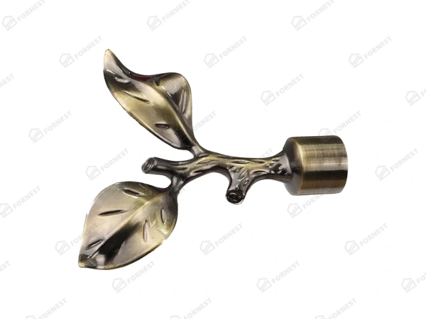 Garniža 19x19mm - 2rady - LIST ROSE - antik 2