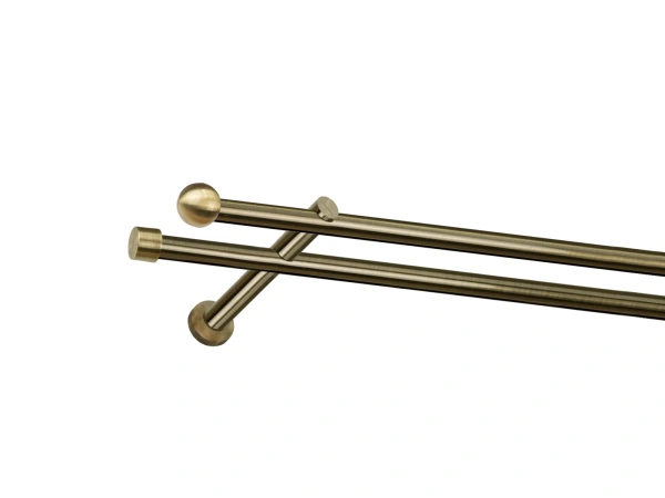 Garniža 19x19mm - drážková tyč - 2rady - BOLOGNA - antik 1