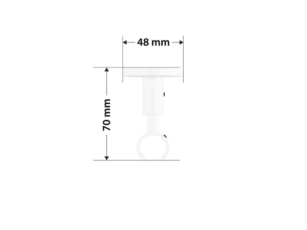 Garniža 19mm drážková tyč - 1rad - VALEC - čierno biela 5