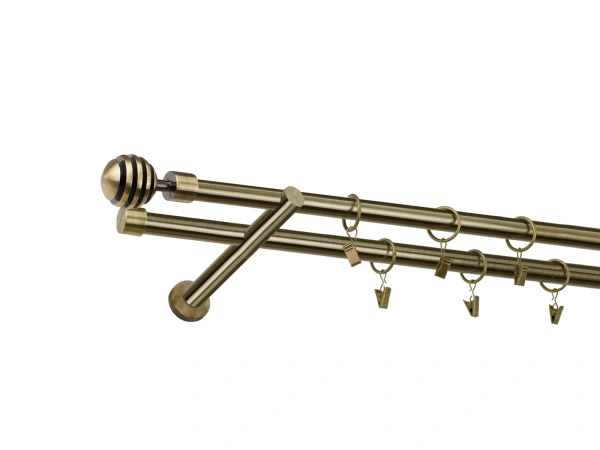 Garniža 19x19mm - 2rady - VERONA - antik