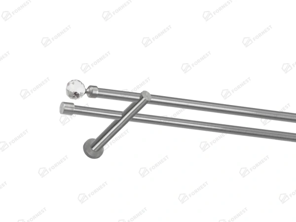 Garniža 16x16mm - 2rady - GUĽA CRYSTAL - satin 1