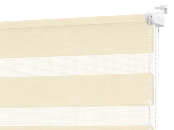 Roleta MINI+ deň a noc - látka Miami 1303 - biela káva